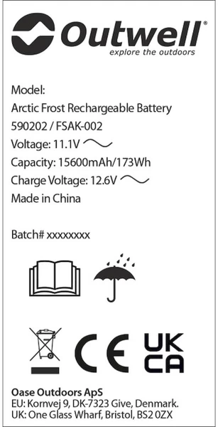 Outwell Oplaadbare Accu Voor Arctic Frost Koelboxen 6 Outwell Oplaadbare Accu Voor Arctic Frost Koelboxen - Afbeelding 4