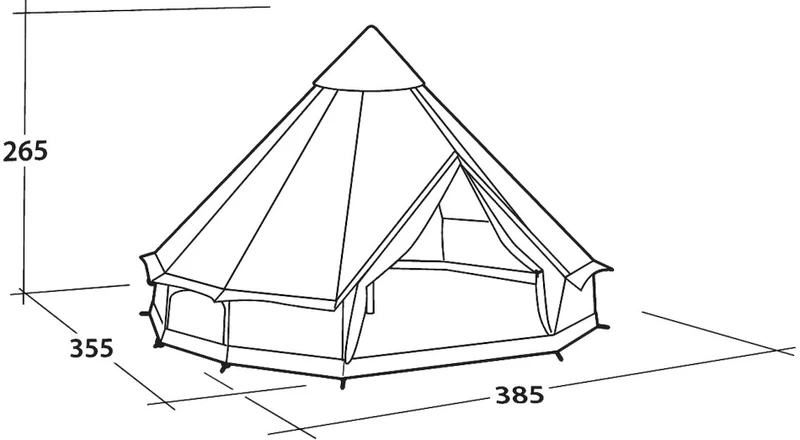 Easy Camp Moonlight Bell Tipi Familietent - 4/7 Persoons 4 Easy Camp Moonlight Bell Tipi Familietent - 4/7 Persoons - Afbeelding 2