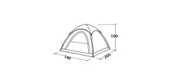 Easy Camp Comet 200 Koepeltent - 2 Personen 19 Easy Camp Comet 200 Koepeltent - 2 Personen -Winkel Voor Kampeerartikelen Voor Buiten 120338 comet 200 drawing perspective2