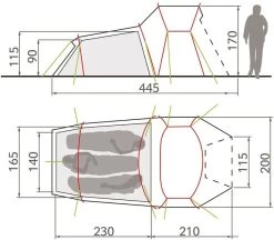 Vaude Chapel L XT Koepeltent - 3 Persoons -Winkel Voor Kampeerartikelen Voor Buiten 12823 5 resultaat