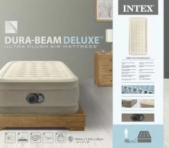 Intex Ultra Plush Luchtbed - Eenpersoons - Ingebouwde Elektrische Pomp -Winkel Voor Kampeerartikelen Voor Buiten 1663 1900 64426nd pkg 2023 300