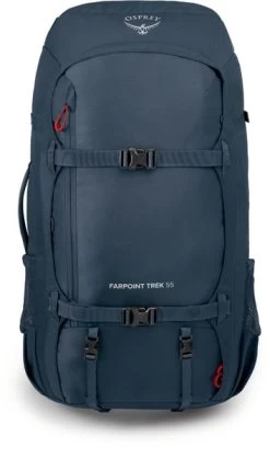 Osprey Farpoint Trek Pack Rugzak - Blauw - 55 Liter 13 Osprey Farpoint Trek Pack Rugzak - Blauw - 55 Liter -Winkel Voor Kampeerartikelen Voor Buiten 1900 1425 farpointtrekpack55 s22 front mutedspaceblue 10003693