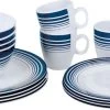 Bo-Camp Melamine Serviesset - 16-delig - Wit/Blauw -Winkel Voor Kampeerartikelen Voor Buiten 6181079 resultaat