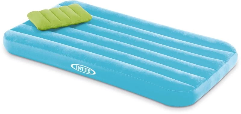 Intex Cozy Kidz Kinderluchtbed - Blauw 4 Intex Cozy Kidz Kinderluchtbed - Blauw - Afbeelding 2