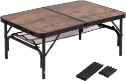 Bo-Camp Industrial Decatur 90 X 60 Campingtafel - Zwart/houtlook -Winkel Voor Kampeerartikelen Voor Buiten 900 1186 1404200 03