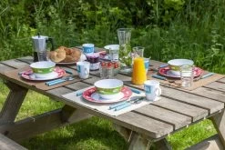 Bo-Camp Happy Camp Melamine Serviesset - 12-delig -Winkel Voor Kampeerartikelen Voor Buiten 900 1350 6181380 07