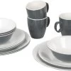 Bo-Camp Melamine Serviesset - 16-delig - Grijs -Winkel Voor Kampeerartikelen Voor Buiten 900 1358 6181274