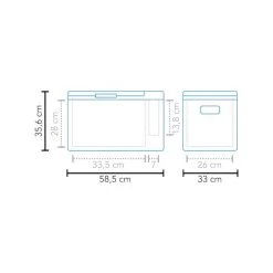 Mestic MCC-25 Compressor Koelbox - 25 Liter -Winkel Voor Kampeerartikelen Voor Buiten 900 900 1502930h5