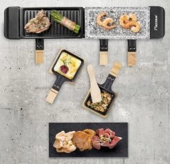 Bestron Raclette/Steengrill - 4 Personen 23 Bestron Raclette/Steengrill - 4 Personen -Winkel Voor Kampeerartikelen Voor Buiten bestron raclettesteengrill 4 personen 3