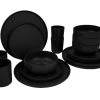 Bo-Camp Patom Melamine Serviesset - 16-delig - Zwart -Winkel Voor Kampeerartikelen Voor Buiten bo camp patom zwart