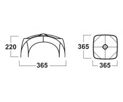 Husky Broof L Partytent -Winkel Voor Kampeerartikelen Voor Buiten broofl afmetingen