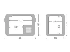 Dometic CFX3 45 Compressor Koelbox - 40 Liter 24 Dometic CFX3 45 Compressor Koelbox - 40 Liter -Winkel Voor Kampeerartikelen Voor Buiten cfx3 45