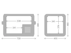 Dometic CFX3 55 Compressor Koelbox - 55 Liter 12 Dometic CFX3 55 Compressor Koelbox - 55 Liter -Winkel Voor Kampeerartikelen Voor Buiten cfx3 55