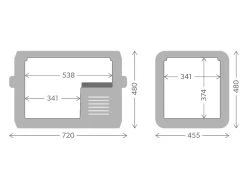 Dometic CFX3 55IM Compressor Koelbox - 53 Liter -Winkel Voor Kampeerartikelen Voor Buiten cfx3 55im