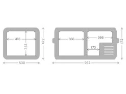 Dometic CFX3 95DZ Compressor Koelbox - 93 Liter -Winkel Voor Kampeerartikelen Voor Buiten cfx3 95