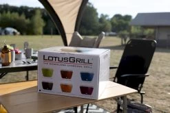 LotusGrill XL Hybrid Houtskoolbarbecue - Rood -Winkel Voor Kampeerartikelen Voor Buiten doos lotusgrill 4