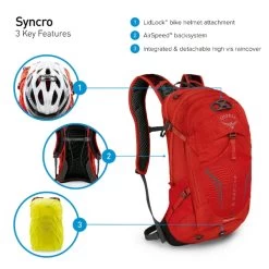 Osprey Syncro Daypack - 20 Liter - Zwart -Winkel Voor Kampeerartikelen Voor Buiten osprey syncro features